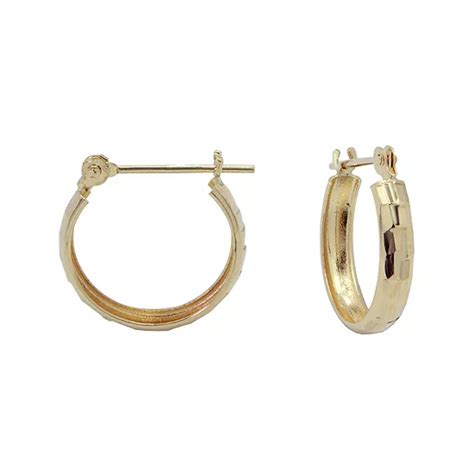 jcpenney gold earrings|14k gold hoop earrings jcpenney.